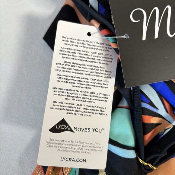 Maxine Of Hollywood Watercolor Expressions Two Tiered Tankini Top - Picture 13 of 13